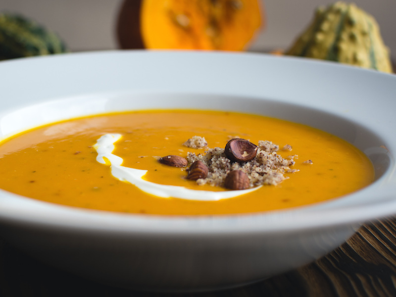 Autumn pumpkin soup  